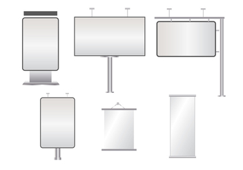 Billboard Vector Hoardings - vector gratuit #377809